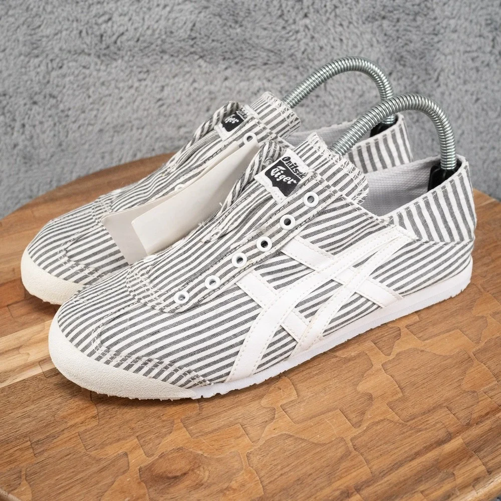 Mens Sz 6 Wmns 7.5  Asics Onitsuka Tiger 1183A572 MEXICO 66 PARATY  WHITE/BLACK